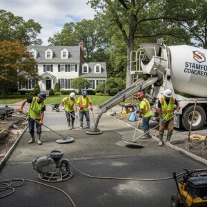 concrete driveway stamford