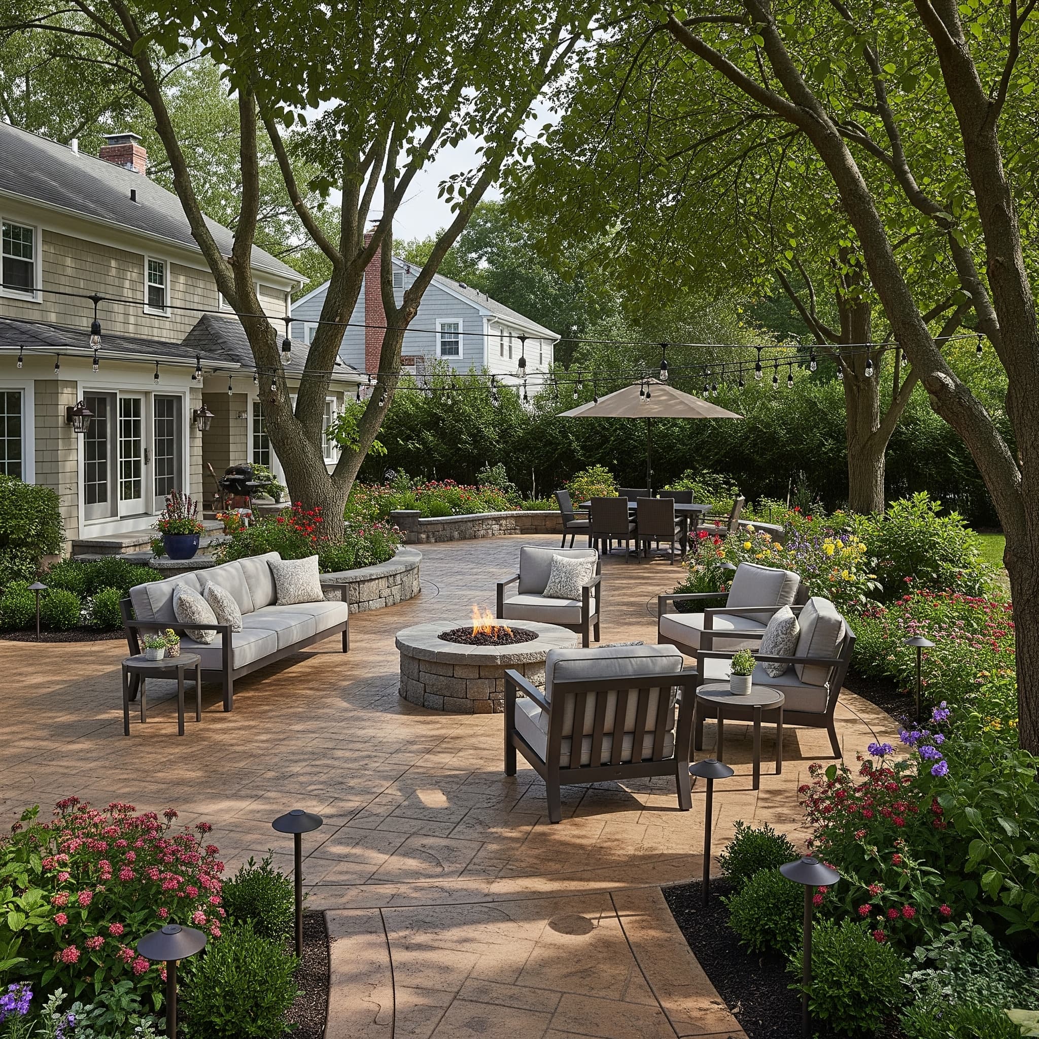 concrete patio stamford