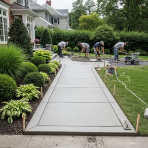 concrete walkway stamford