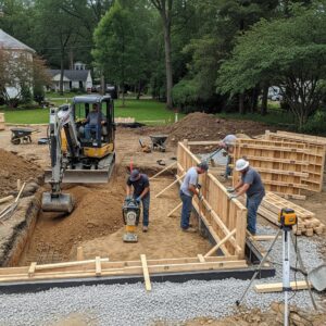 pouring concrete stamford