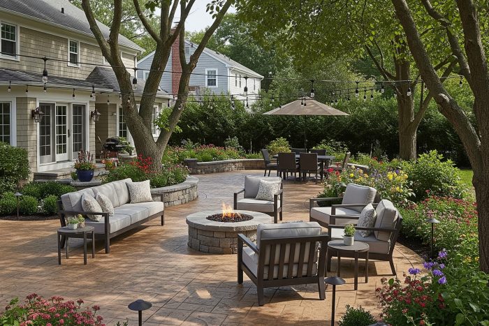 concrete patio stamford